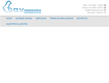 Tablet Screenshot of gvingenieria.com